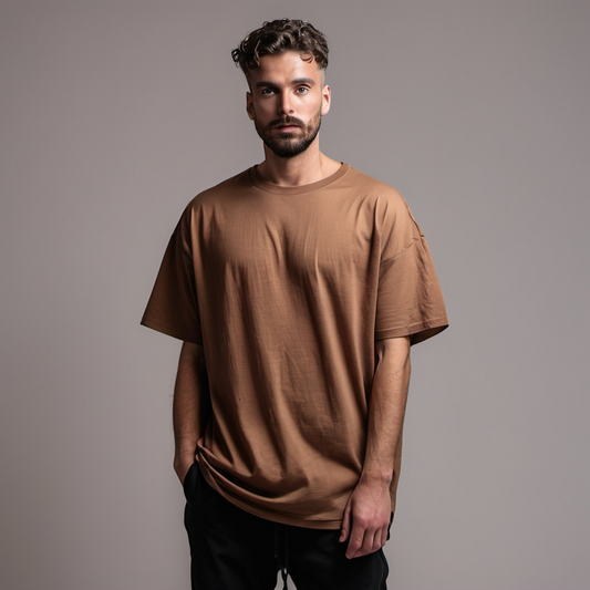 Brown Oversized Premium T-Shirt